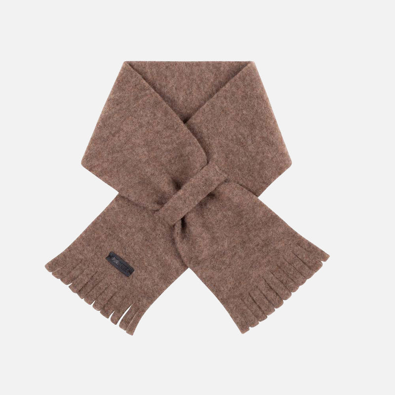 Baby & Kids Merino Wool Fleece Scarf  - Hazelnut