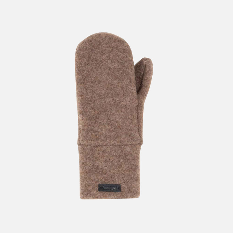 Merino Wool Fleece Mittens - Hazelnut