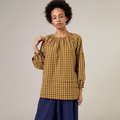 Womens Cotton Leah Shirt - Check