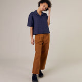 Womens Cotton Lois Trousers - Tobacco