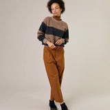 Womens Cotton Lois Trousers - Tobacco