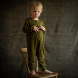 Serin Baby & Kids Pyjamas - Merino Wool & Silk - Seaweed