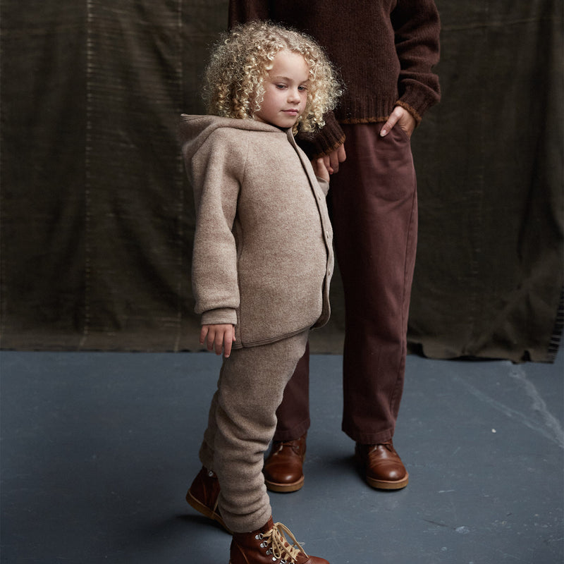 Barbet Baby & Kids Pants - Merino Wool Fleece - Driftwood