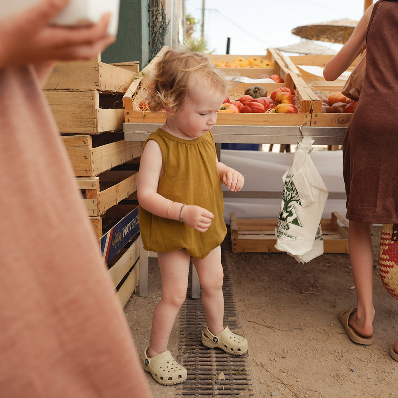 Keet Baby Romper - Merino Wool & Silk - Pistachio