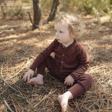 Serin Baby & Kids Pyjamas - Merino Wool & Silk - Fig