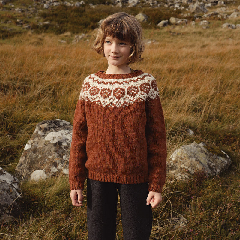 Norse Sweater - Donegal Wool - Cinnamon