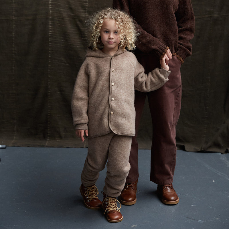 Barbet Baby & Kids Pants - Merino Wool Fleece - Driftwood