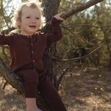 Serin Baby & Kids Pyjamas - Merino Wool & Silk - Fig