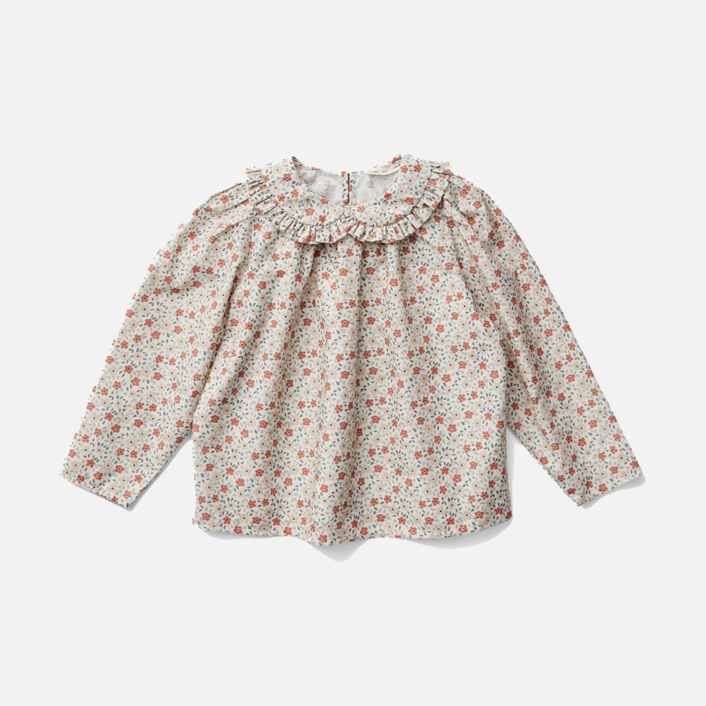 Cotton Astrid Blouse - Meadow Print – MamaOwl