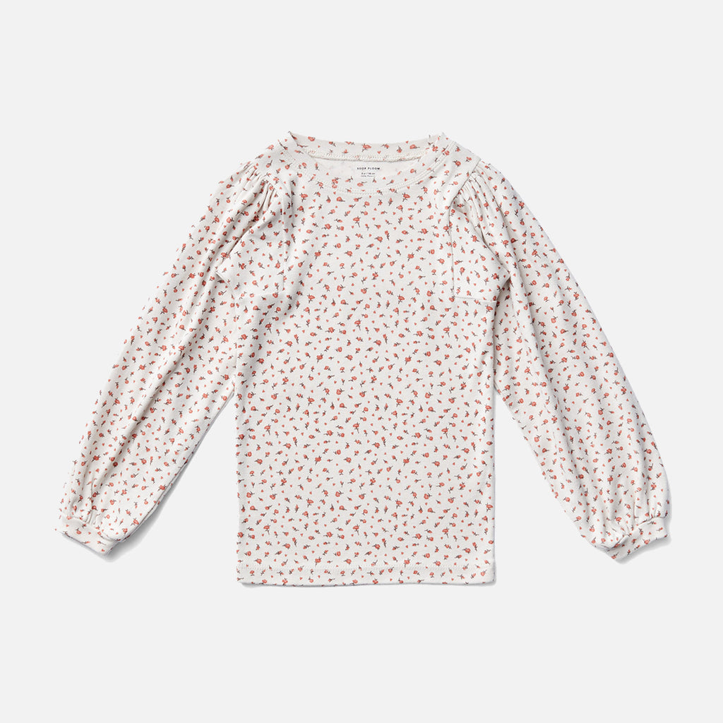 Soor ploom Balloon Tee, Rosebud Print 2y - トップス