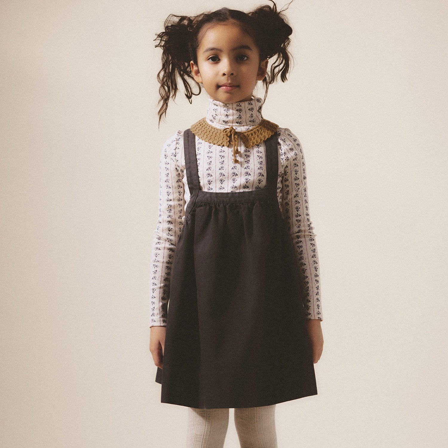 Cotton Eloise Pinafore - Licorice – MamaOwl