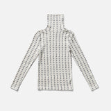 Pima Cotton Snap Turtleneck - Dusk Thistle