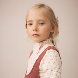 Pima Cotton Snap Turtleneck - Calico Pointelle Rosewood