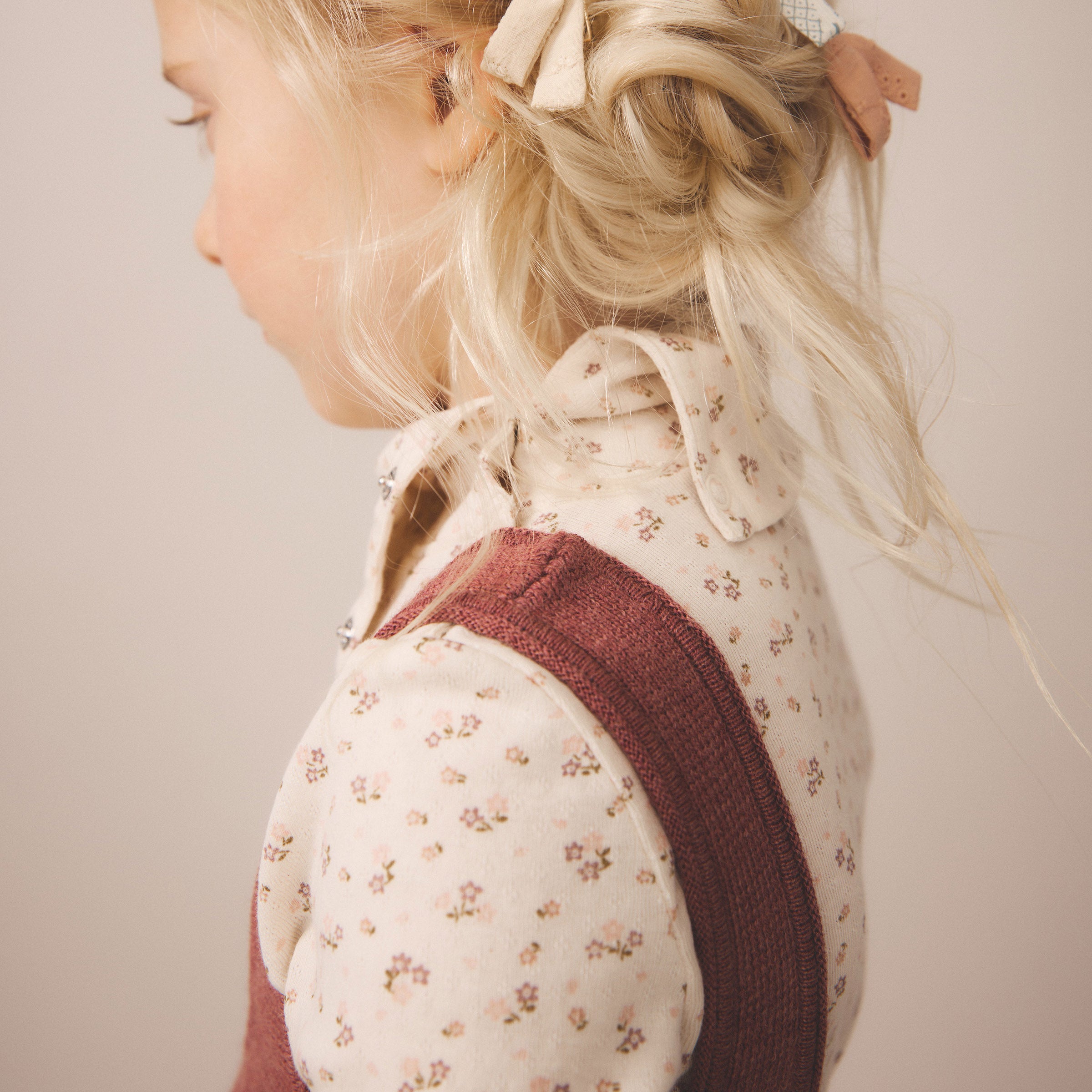 Pima Cotton Snap Turtleneck - Calico Pointelle Rosewood – MamaOwl