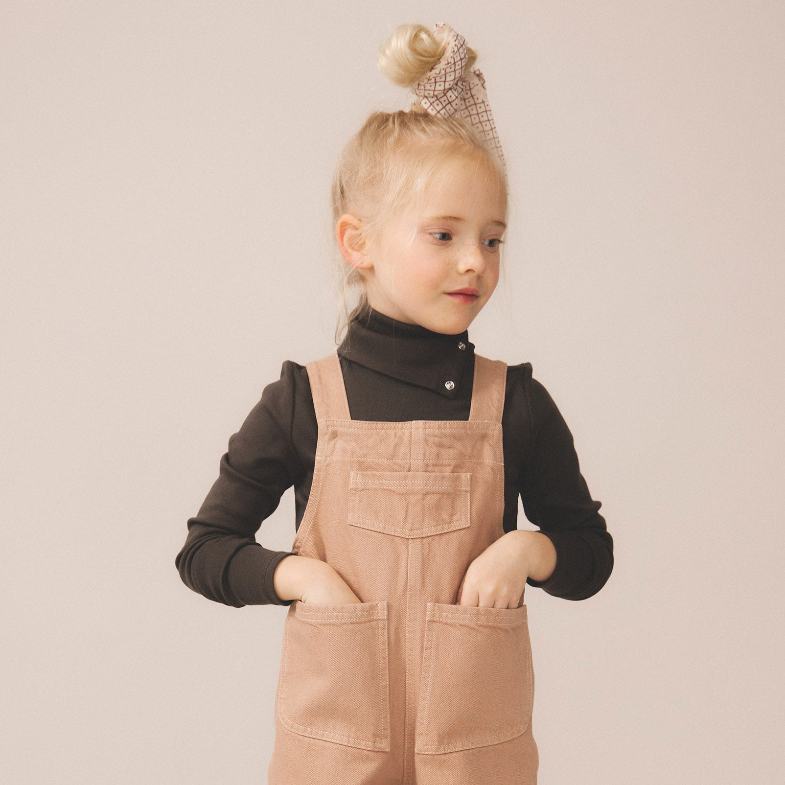 Pima Cotton Snap Turtleneck - Shale – MamaOwl