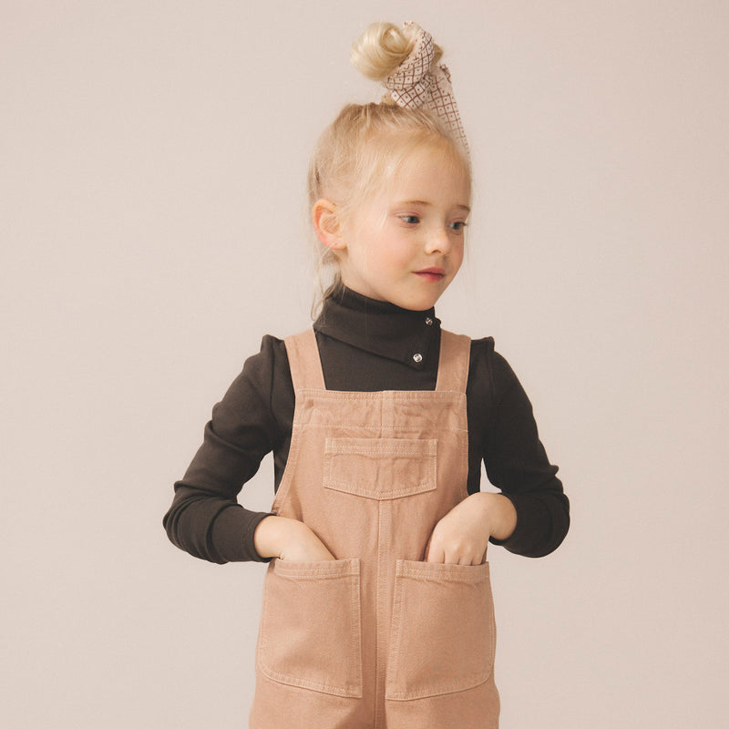 Pima Cotton Snap Turtleneck - Shale