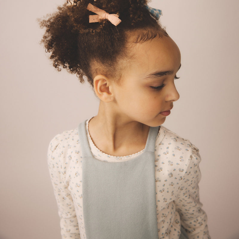 Pima Cotton Pouf Tee - Calico Pointelle Oasis