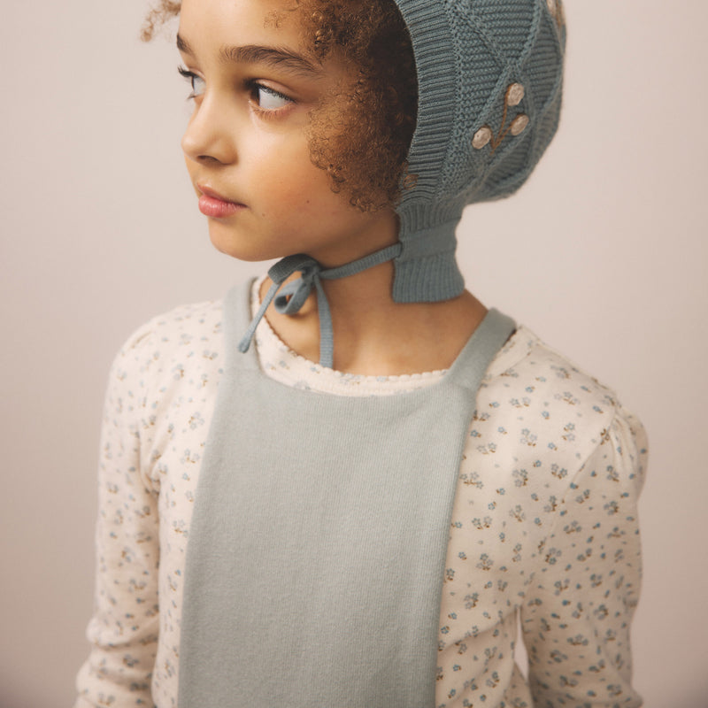 Pima Cotton Pouf Tee - Calico Pointelle Oasis