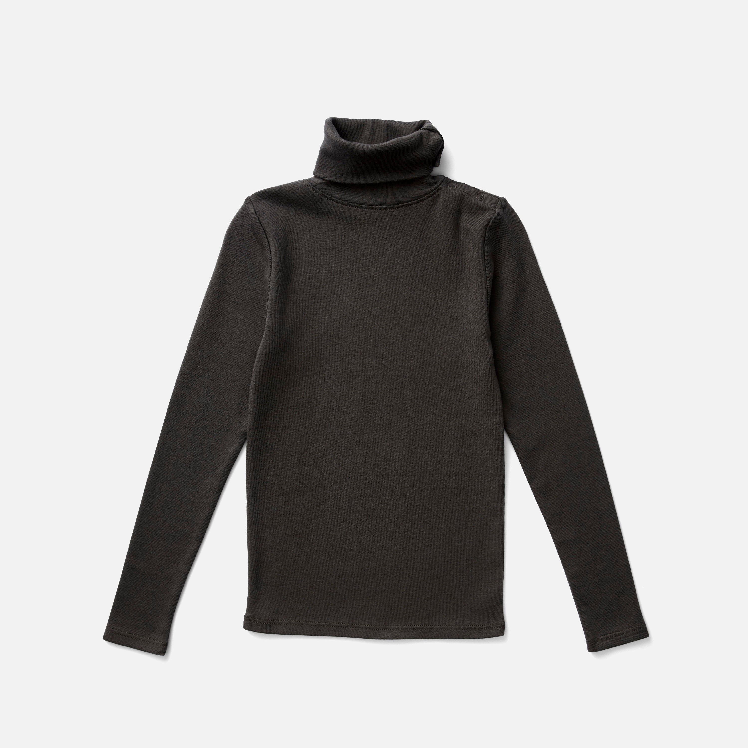 oto.　soor ploom Pima Cotton Snap Turtleneck - Shale – MamaOwl