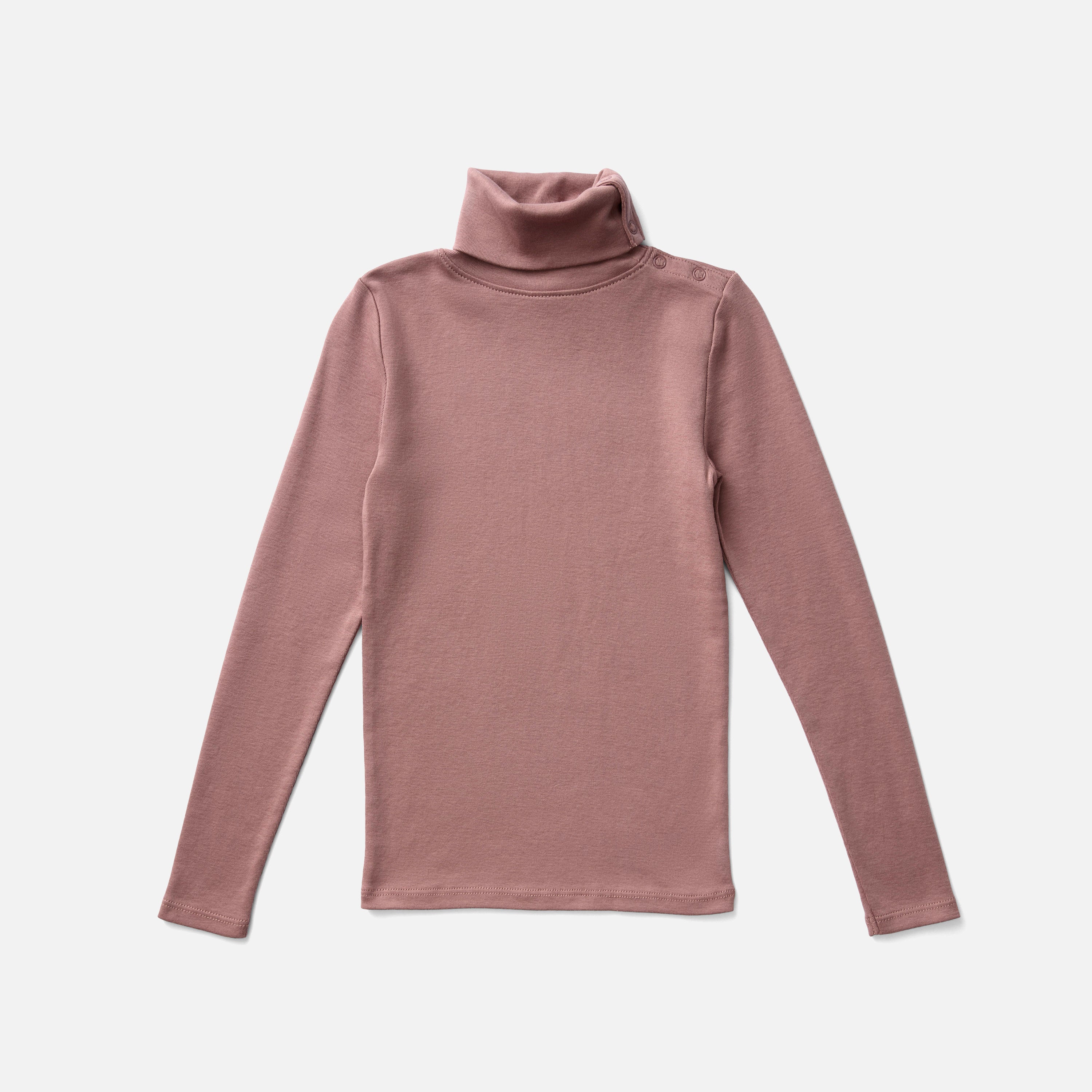 トップス soor ploom snap turtleneck 2y Kids Pima Cotton Snap Turtleneck - Cherry – MamaOwl