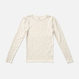 Pima Cotton Pouf Tee - Calico Pointelle Oasis