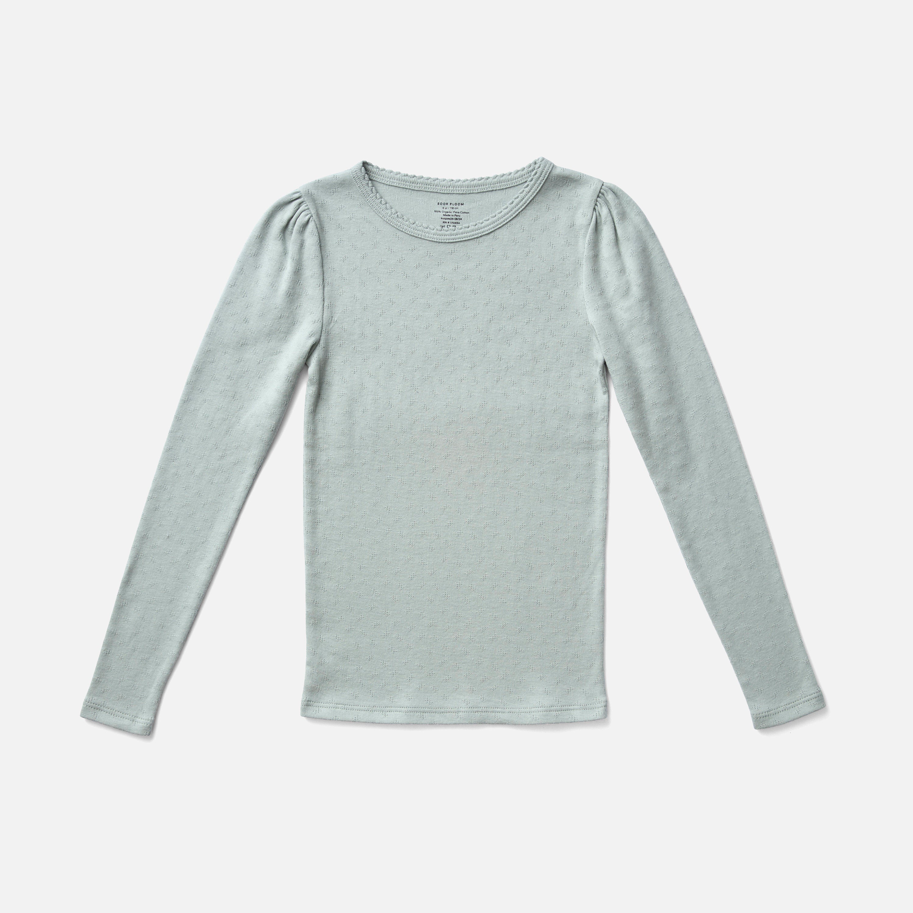 Kids Pima Cotton Pouf Tee - Pointelle Oasis – MamaOwl