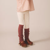 Pima Cotton Leggings - Calico Rosewood