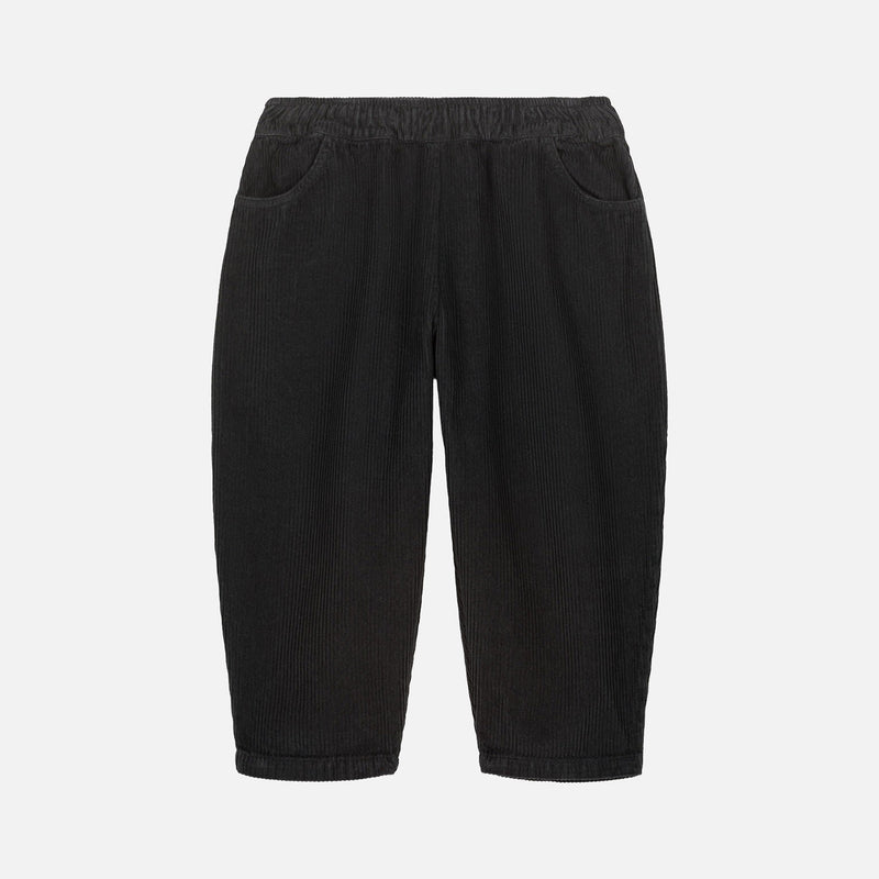 Cotton Corduroy Carrot Pants - Carbon