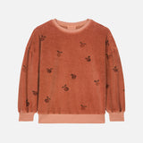 Cotton Terry Classic Sweatshirt - Old Pink Apples