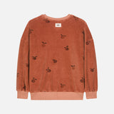 Cotton Terry Classic Sweatshirt - Old Pink Apples