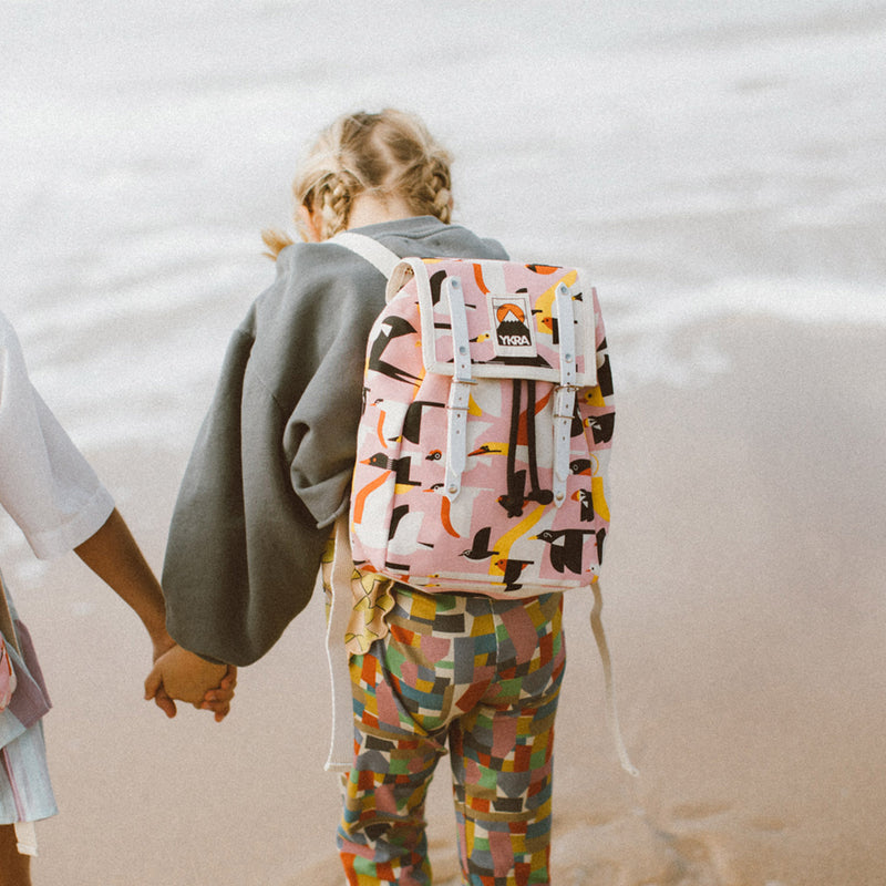 Cotton Canvas Matra Mini Backpack With Cotton Strap - Flying Flock