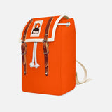 Cotton Canvas Matra Mini Backpack With Cotton Strap  - Orange