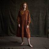 Ash Women's Dress - Cotton Corduroy - Auburn