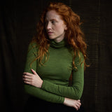 Auk Women’s Top - Merino Wool & Silk - Forest