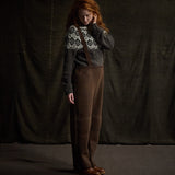 Roam Women's Trousers/Dungarees - Boiled Merino Wool - Hazelnut