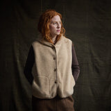 Falcon Womens Vest - Merino Wool Fleece - Sandstorm