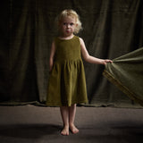 Aspen Dress - Cotton Corduroy - Seaweed