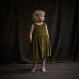 Aspen Dress - Cotton Corduroy - Seaweed