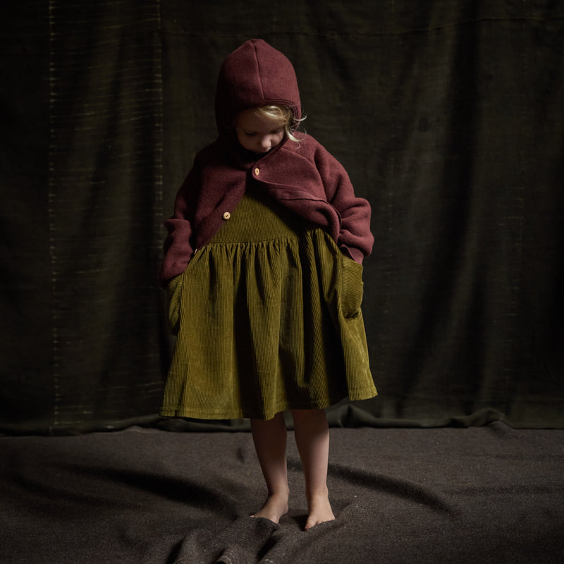 Tinker Baby & Kids Jacket - Merino Wool Fleece - Fig