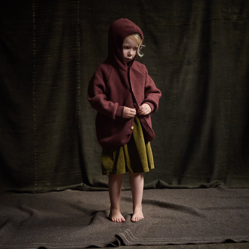 Tinker Baby & Kids Jacket - Merino Wool Fleece - Fig