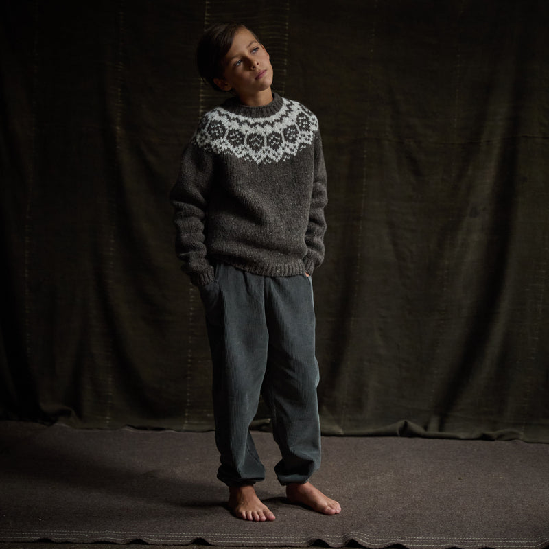 Linden Trousers - Cotton Corduroy - Storm