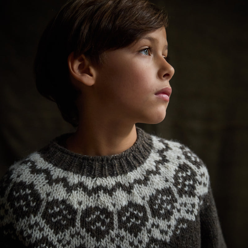 Norse Sweater - Donegal Wool - Granite