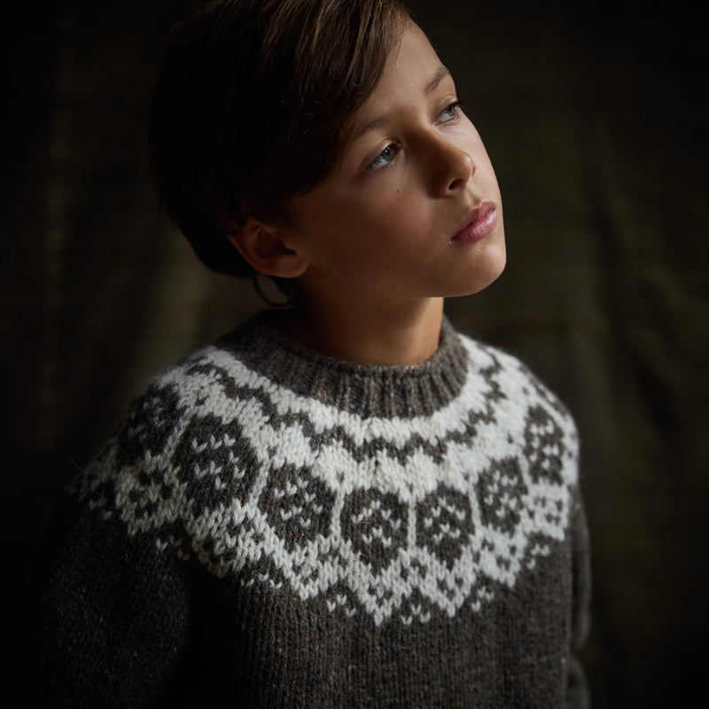 Norse Sweater - Donegal Wool - Granite