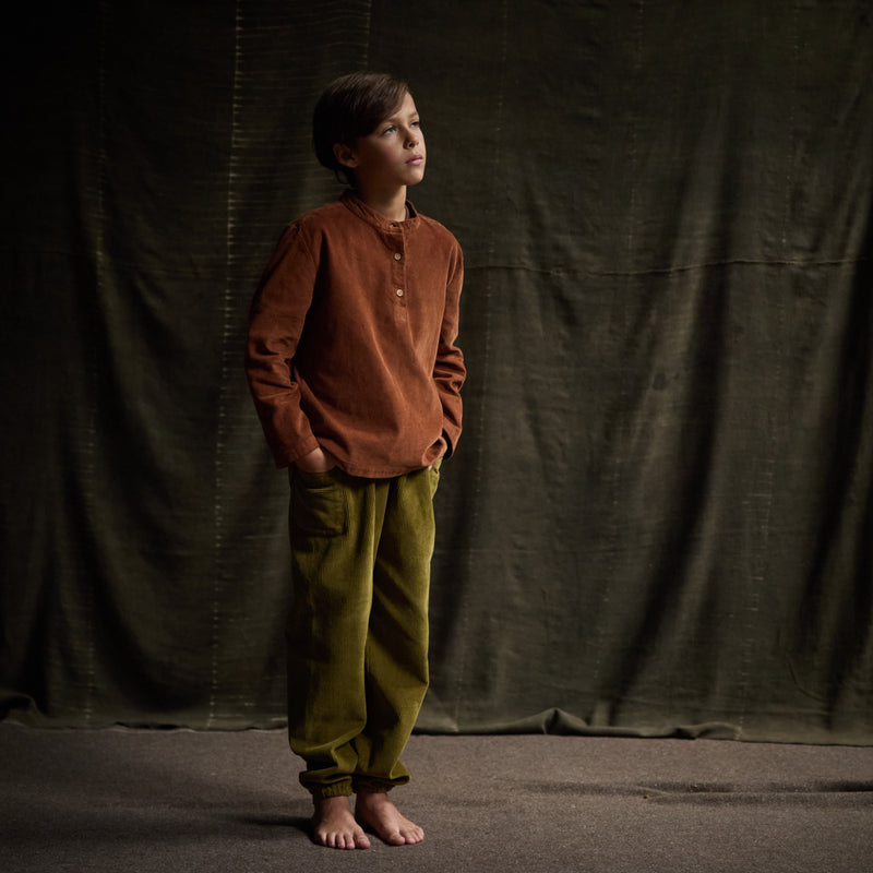 Larch Shirt - Cotton Corduroy - Auburn