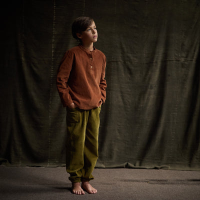 Larch Shirt - Cotton Corduroy - Auburn