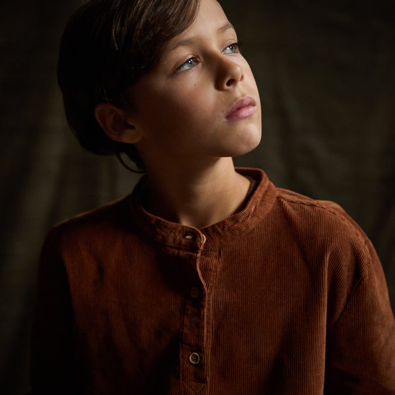 Larch Shirt - Cotton Corduroy - Auburn