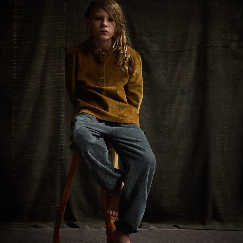 Linden Trousers - Cotton Corduroy - Storm