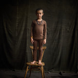 Lark Top - Wool/Silk Pointelle - Pecan