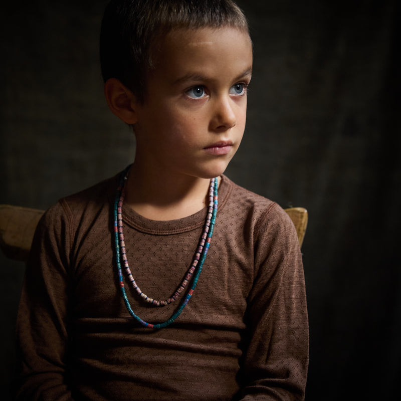 Lark Top - Wool/Silk Pointelle - Pecan