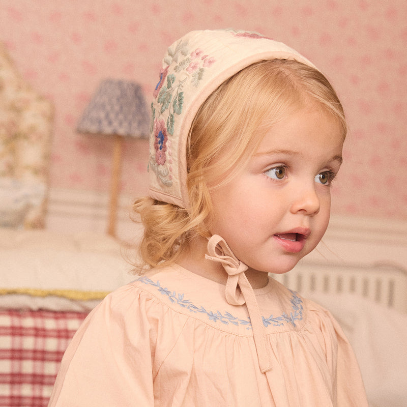 Baby Cotton Joni Bonnet - Cream
